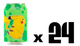 Qdol Pokemon Soda Läsk - Pikachu Limesmak Flak (24st x 33cl)