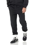 Amazon Essentials Men's Relaxed-Fit Closed-Bottom Joggers (Available in Big & Tall), Black, XS