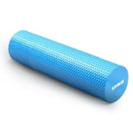 KAYMAN Sports Foam Roller Sports Recovery, Deep Tissue Muscle Tension Relief & Circulation Increase Portable & Lightweight Self Massager for Back, Legs, Gym, Pilates & Yoga EVA 90 x 15cm (Blue)