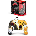 Pack Manette SWITCH Filaire Nintendo Pokémon Pikachu Meowth Officielle + Casque Gamer PRO H3 Rouge SPIRIT OF GAMER SWITCH