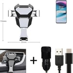  For OnePlus Nord CE 5G Airvent mount + CHARGER holder cradle bracket car clamp