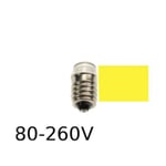 Gul LED signallampa T14x30 5lm E14 0,4W 80-260V