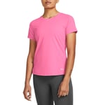 Under Armour Womenss UA Launch Elite T-Shirt in Pink material_Synthetic - Size 8 UK