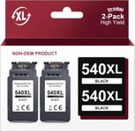 Pg 540 Xl Noir Remplacement Pour Cartouche Canon 540 Xl Encre Pour Canon Pg-540Xl Noir Pour Canon Mg3650S Mg3650 Mx475 Mg3600 Mg3550 Mg4250 Ts5150(Noir,2-Pack)