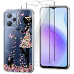 HuiYouMY Housse pour Blackview A53/Blackview A53 Pro Coque Silicone + [2 Pezzi] Verre trempé, Transparent Souple Protection TPU Case Shell Etui Bumper Coque Film Protection écran (6.50") - WM49