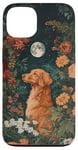 Coque pour iPhone 13 Nova Scotia Toller Moon Flowers Cottagecore Chien Maman