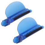 2PCS Sectioning Clips Heat Insulation Easy Speed Separator Clip Blue For Wig GHB