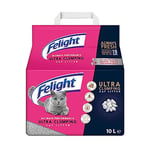 Felight Ultra Clumping Cat Litter (10L Bag) - Fast-Acting Absorbency, Easy to Clean, Prevents Odours for up to 10 Days, Made in the UK