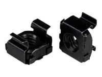 Startech.Com 10-32 Cage Nuts - 50 Pack - Rack Mount Clip Nuts - For Square Hole Server Rack - Black (Cabcagenuts1032) - Hylsmuttrar - Svart (Paket Om 50) - För P/N: 2Postrack42, 4Postrack12u, 4Postrack25u, 4Postrack42, Rk1219walhmr, Rk1219walhr