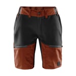 FRISTADS Carbon semistretch friluftsshorts, dam - ROSTRÖD SVART - 2XL