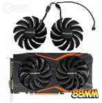 Gigabyte GTX 1050 1060 1070 RX 470 570 580 G1 Gaming WINDFORCE Fans