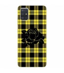 Coque Galaxy S20 PLUS tartan jaune fleur