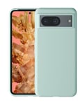 Foluu Conçu pour Google Pixel 8, coque de téléphone en silicone antichoc avec doublure en microfibre douce anti-rayures pour Google Pixel 8 2023 (cyan clair)