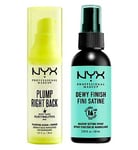 NYX Professional Makeup Matte Dewy Setting Spray and Plump Right Back Primer & Serum