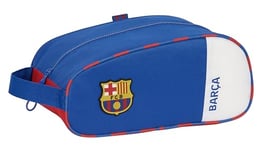 Safta F.C. Barcelona 2nd Team – Oval Shoe Rack, Multi-Purpose, Pencil Case, Sport, Extracurricular Football, Comfortable and Versatile, 34 x 18 x 15 cm, Blue and Maroon, Blue/Maroon, Estándar,