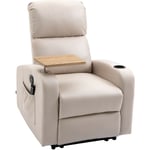 Fauteuil inclinable électrique massant jodie beige