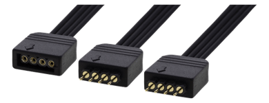 4-pin RGB Connector 1 to 2 Splitter