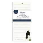 Magnetic Notepad Black Cat Not Small Children Little Dog Laughed Notebook