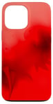 Coque pour iPhone 13 Pro Max Minimalisme Rouge Abstrait Esthétique Art