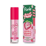 RUDE - Berry Plump Plumping Lip Gloss | Teinte Pink Sugar | Volumateur avec Fini Brillant et Juteux | Formule Non Collante | Parfait Seul ou Sur un Rouge à Lèvres, Pink Sugar, 1 ml (Pack de 1)