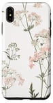 Coque pour iPhone XS Max Rose pastel Fleurs sauvages Fleurs sauvages Vintage Botanique