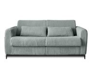 Owen - canapé 3 places convertible - couchage quotidien - matelas 12 cm - en velours côtelé grosses côtes - Lisa Design