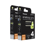 8 x Panasonic Eneloop PRO AAA batteries 930mAh Rechargeable Ni-MH HR03 BK-4HCDE