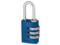  ABUS Mechanical 145/20 20mm Aluminium Combination Padlock Blue 46568 ABU14520BL