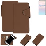 Protective cover for Huawei Honor 20 Pro flip case faux leather brown mobile pho