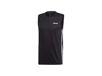 Adidas Men Design 2 Move 3-Stripes Sleeveless T-Shirt - Black, X-Large