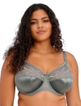 ELOMI Women's Cate Underwire Banded Full Cup Bra Opaque, Willow, 46E