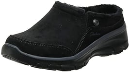 Skechers Femme Easy Going-Latte-Twin Gore Slip-on Open Back Mule, Noir, 40 EU