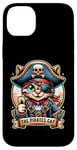 Coque pour iPhone 14 Plus Patch œil de chat pirate des Caraïbes