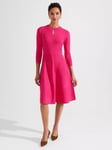 Hobbs Hailey Knitted Dress, Sapphire Pink