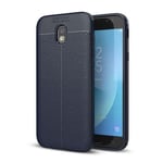 Samsung Galaxy J7 Pro/J7 2017      Leather Texture Case    Navy