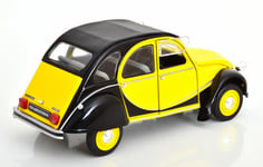 CITROEN 2CV6 CHARLESTON 1982 YELLOW BLACK SOLIDO S1805015 1/18 METAL 2CV 6