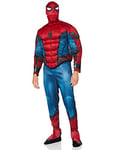 RUBIES - Marvel Officiel - SPIDER-MAN - Déguisement de Luxe Sweat Design Spider-Man HomeComing pour Adultes - Taille STD - Costume avec Combinaison Sweet et Cagoule