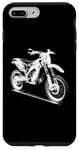 Coque pour iPhone 7 Plus/8 Plus Dirt Bike 3D Wireframe – Vintage Moto Lover