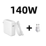 118W PD USB-C ordinateurs portables adaptateur secteur type-c chargeur rapide pour MacBook Pro barre tactile - Type 140W-EU