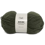 Socki Garn Enfärgade Ullmix 100 g Military Green A042 Adlibris