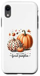 Coque pour iPhone XR Citrouille Happy Thanksgiving Day Autumn Vibes Cozy Season Fall