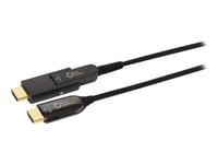 Microconnect Premium - Hdmi-Kabel Med Ethernet - Hdmi Hann Til 19 Pin Micro Hdmi Type D Hann - 20 M - Hybridkobber / Fiberoptikk - Svart - 1080P-Støtte, Aktiv Optisk Hybridkabel, Støtte For Dolby Dts-Hd Master Audio, Støtte For Dolby Truehd, Toretni