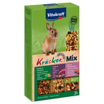 Vitakraft Kräcker Trio Mix -kääpiökaninkeksit - 1 x 3 kpl (vihannekset, viinirypäle, metsämarja)