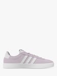 adidas VL Court Suede Trainers, Pink/White