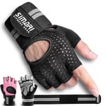 SIMARI Gants de Levage Gants de Fitness pour Hommes et Femmes,Support du Poignet + Protection complète de la Paume,Parfait pour l'entraînement de Levage Bodybuilding, Bike, Boating, etc.SMRG902