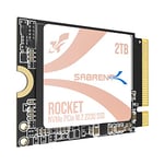 SABRENT Q4 2230 M.2 NVMe Gen 4 2TB Internal SSD 5000MB/s Read PCIe 4.0 X4 M2 Solid State Drive Compatible with Steam Deck, ASUS ROG Ally, Mini PCs [SB-213Q-2TB]