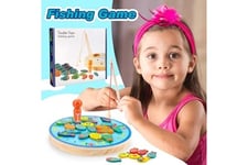 AUCUNE Jouets éducatifs Jeu de pêche 2 en 1 30 pièces bois alphabet magnétique lettre jouet pour enfants - multicolore2714