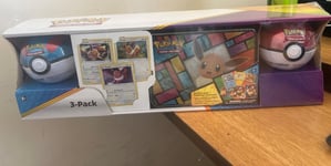 Pokemon Collector Chest with 2 Poke Balls & 3 Eevee Promo Cards