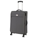 Featherstone 8 Wheel Soft Large Suitcase - Grey