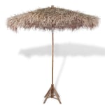 Parasol en bambou avec toit en feuille de bananier 270 cm